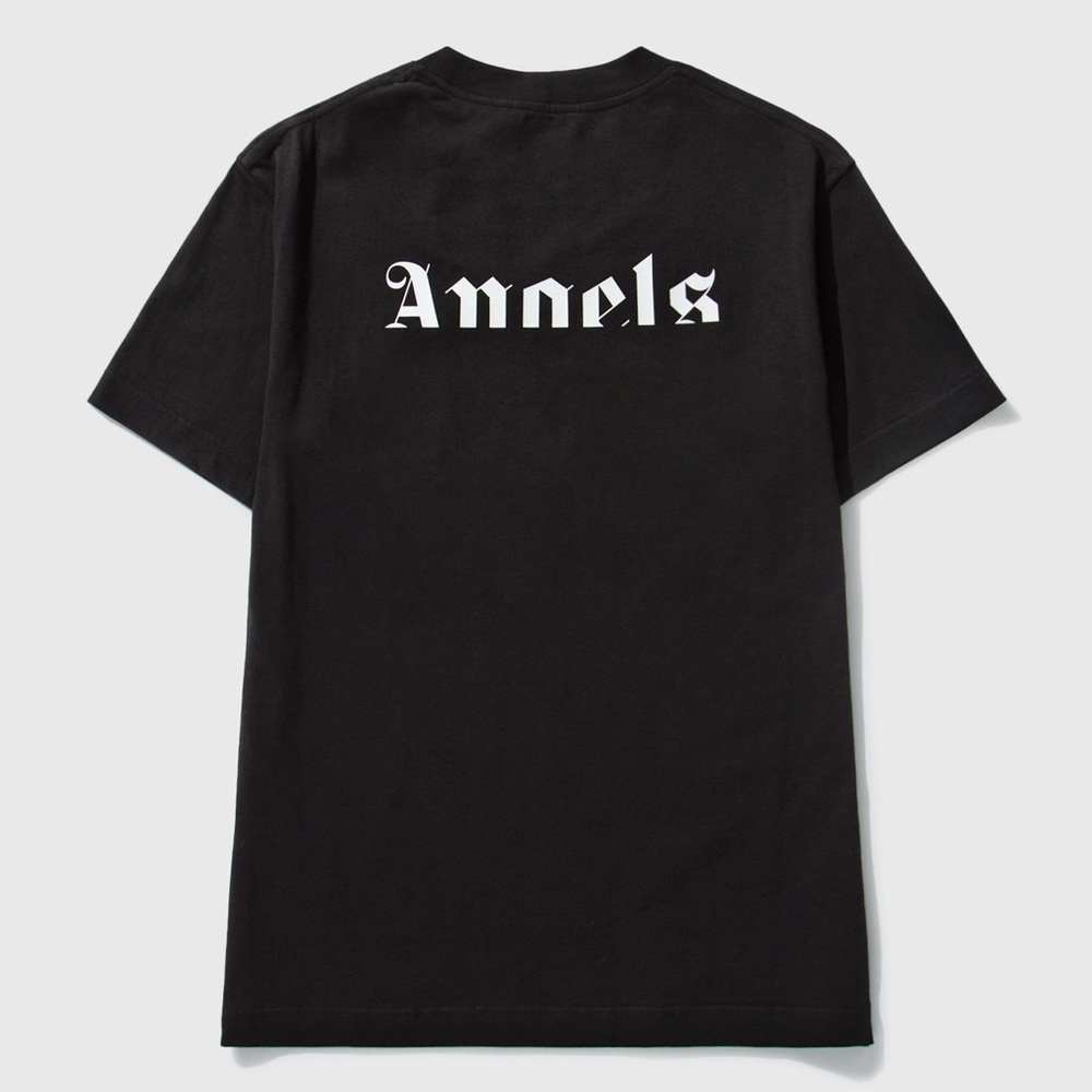NWT Men’s Size Small Moncler X Palm Angels Wing Logo Tee 100% Cotton In Black - Picture 3 of 17